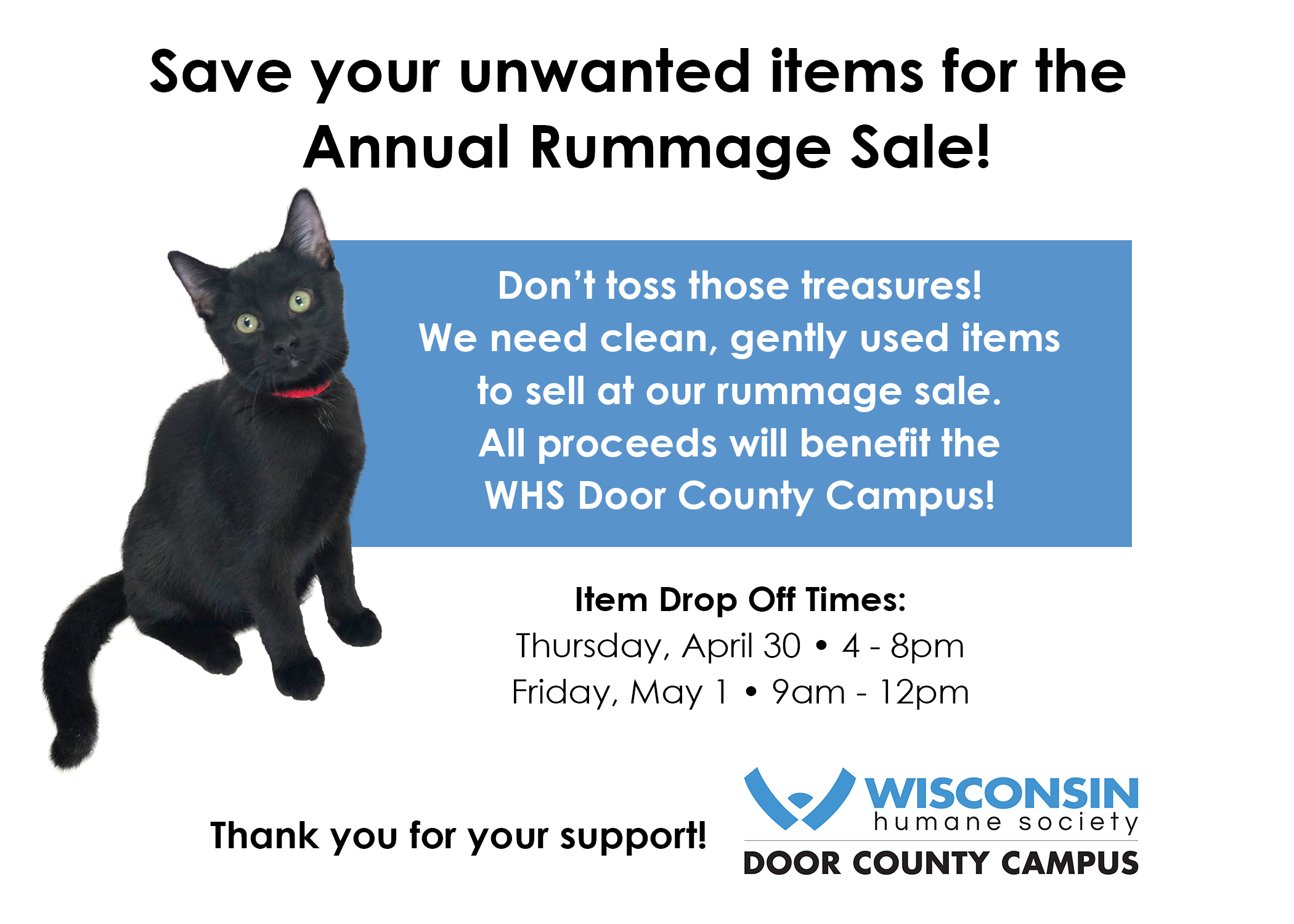 Rummage Sale Save Items